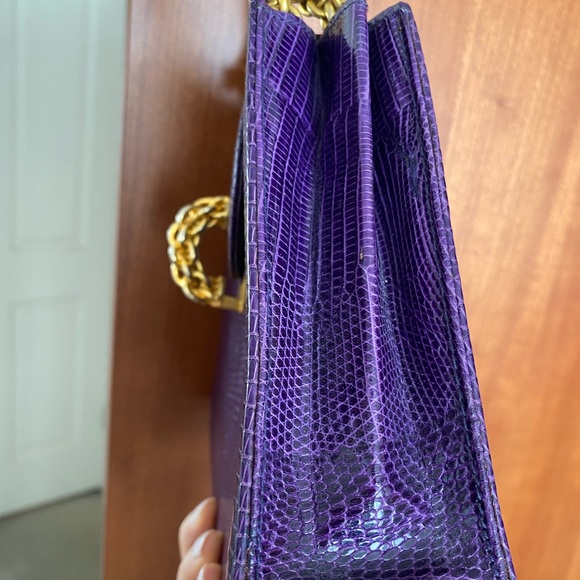 Paloma Picasso Crocodile Shoulder Bag- Excellent Rare Vintage - Picture 9 of 13